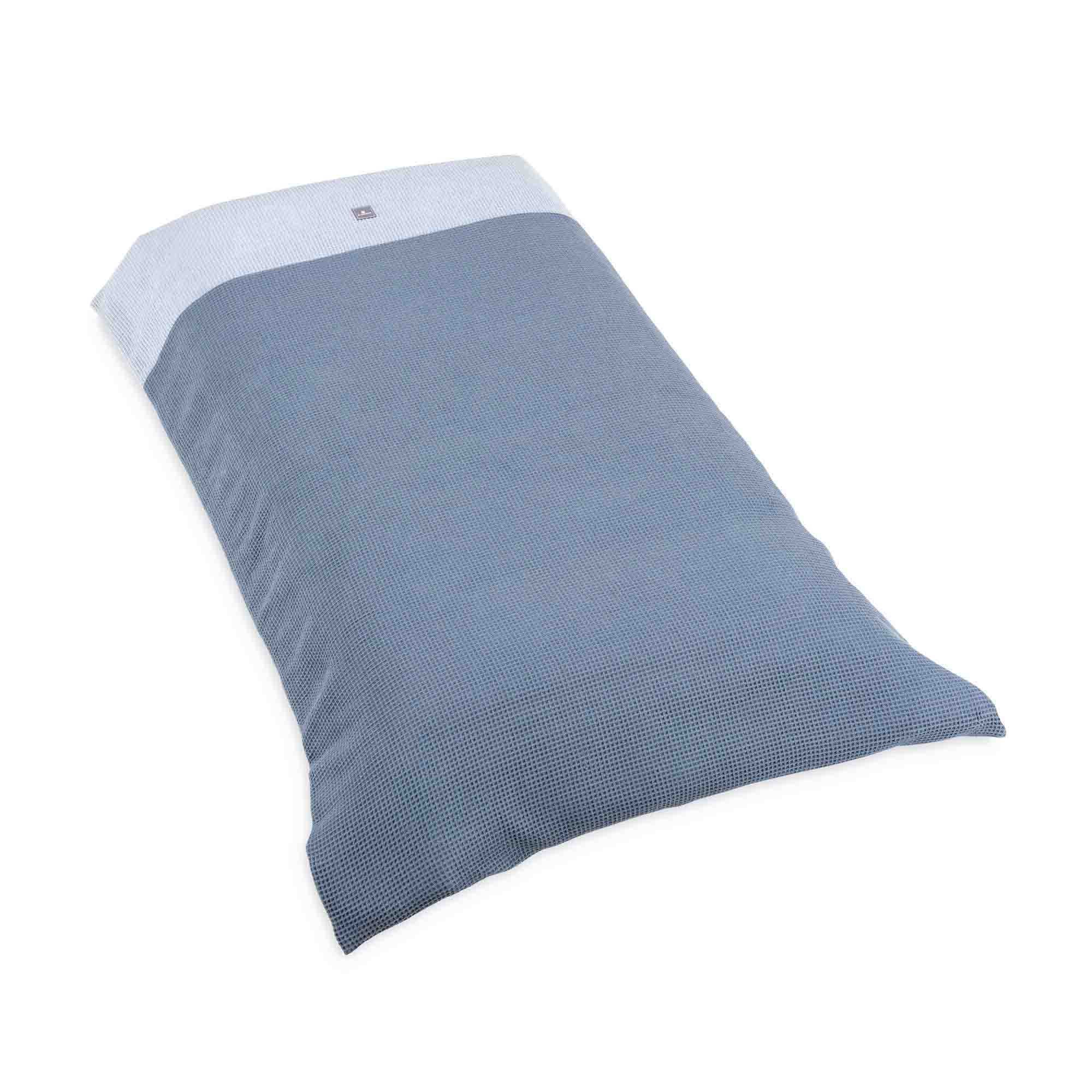 Housse de couette pour lit bébé 60x120 cm en bleu
