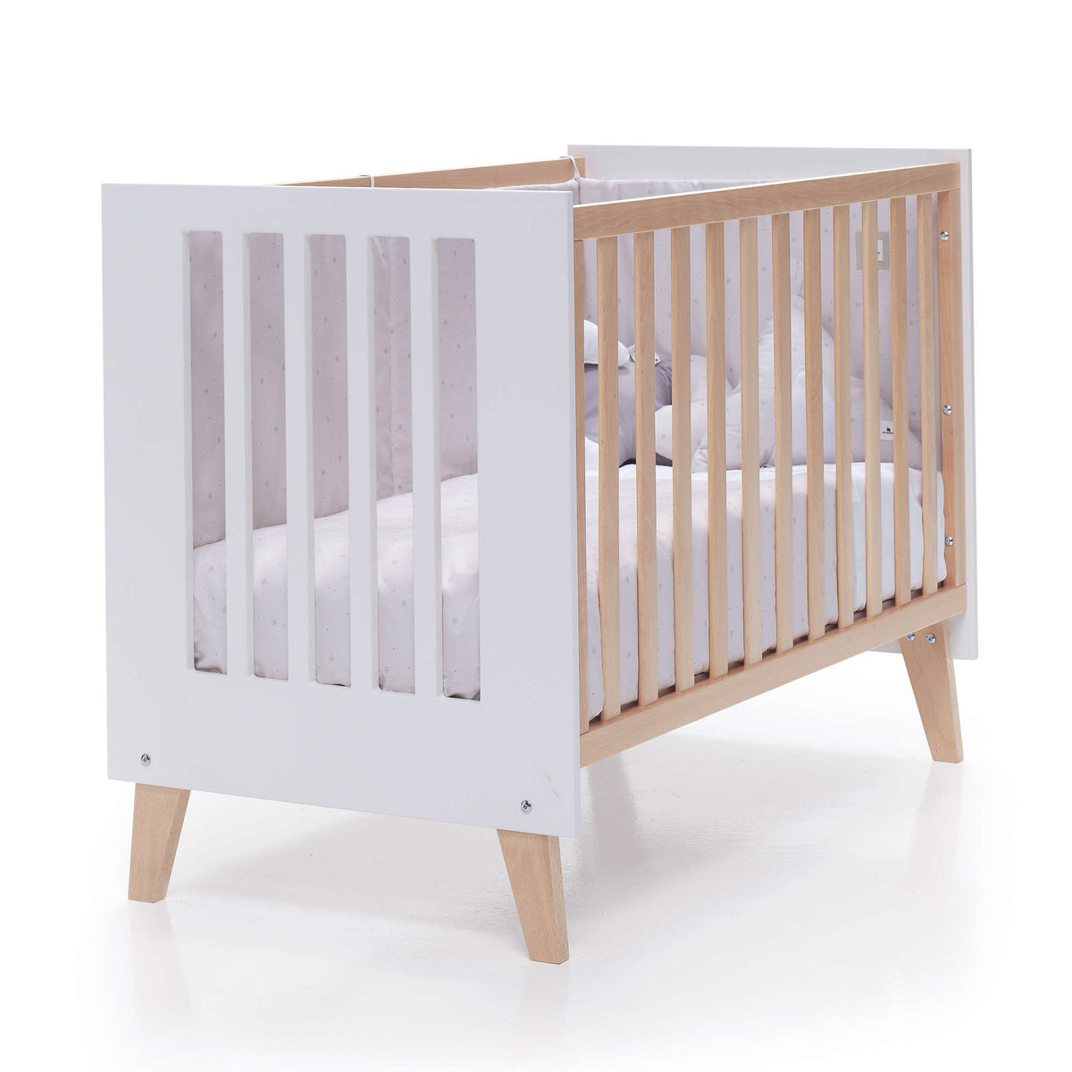 Cuna de bebé de 120x60cm convertible en escritorio
