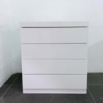 REFURBISHED - Children's side table with 4 drawers glossy white · QM418-2300E