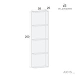 Module d'angle (200 cm) pour armoire modulaire · A301S