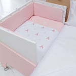Pink co-sleeping crib 50x80 EQUO · C10-M7752