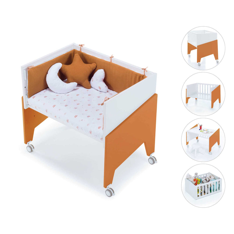 Terracotta co-sleeping crib 50x80 EQUO · C10-M7783