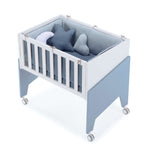 Blue co-sleeping crib 50x80 EQUO · C10-M7751