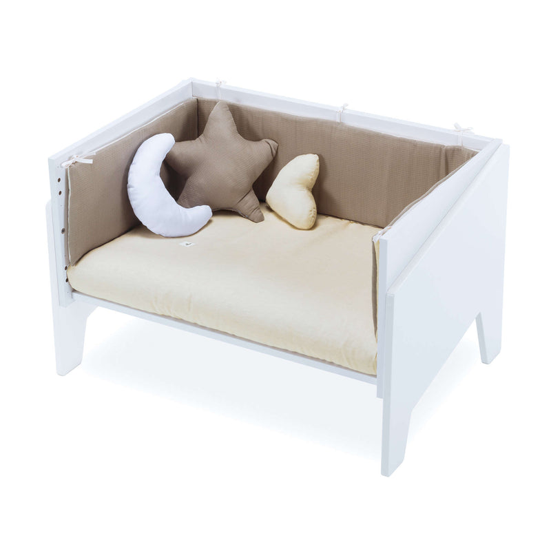 White co-sleeping crib 50x80 EQUO · C10-M7700