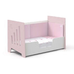 Cuna cama Montessori rosa para bebé niña