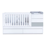 Lit bébé évolutif avec lit ou tiroirs gigogne (70x140 cm) gris · Sero Kubo K551-M7778