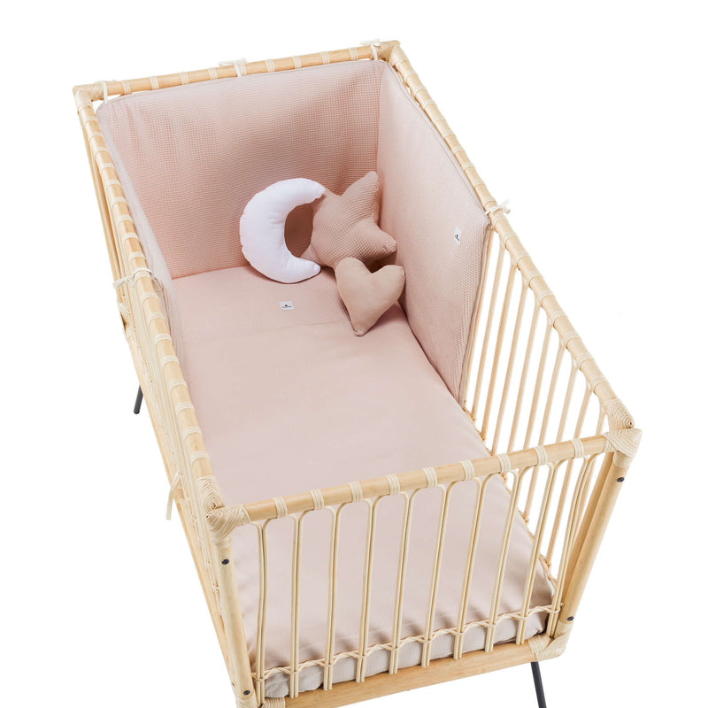 Tour de lit bébé Diem 60x120 cm (réversible) rose · 707-122 Cremarosa