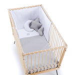 Tour de lit bébé Diem 60x120 cm (réversible) gris · 707-178 Carezza