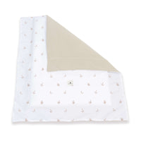 Edredão mini berço 55x70 cm/60x80 cm (reversível) folhas beige · Nandina 1304A-116