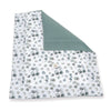 Couette berceau 55x70 cm/60x80 cm (réversible) feuilles vert · Musgo 1304A-118