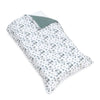 Withe Montessori bed 70x140 cm with green bedding · Homy