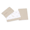 Cot sheets set 60x120 cm beige leaf print · Nandina 612A-116