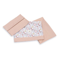 Cot sheets set 60x120 cm pink flowers · Liberty 612A-132