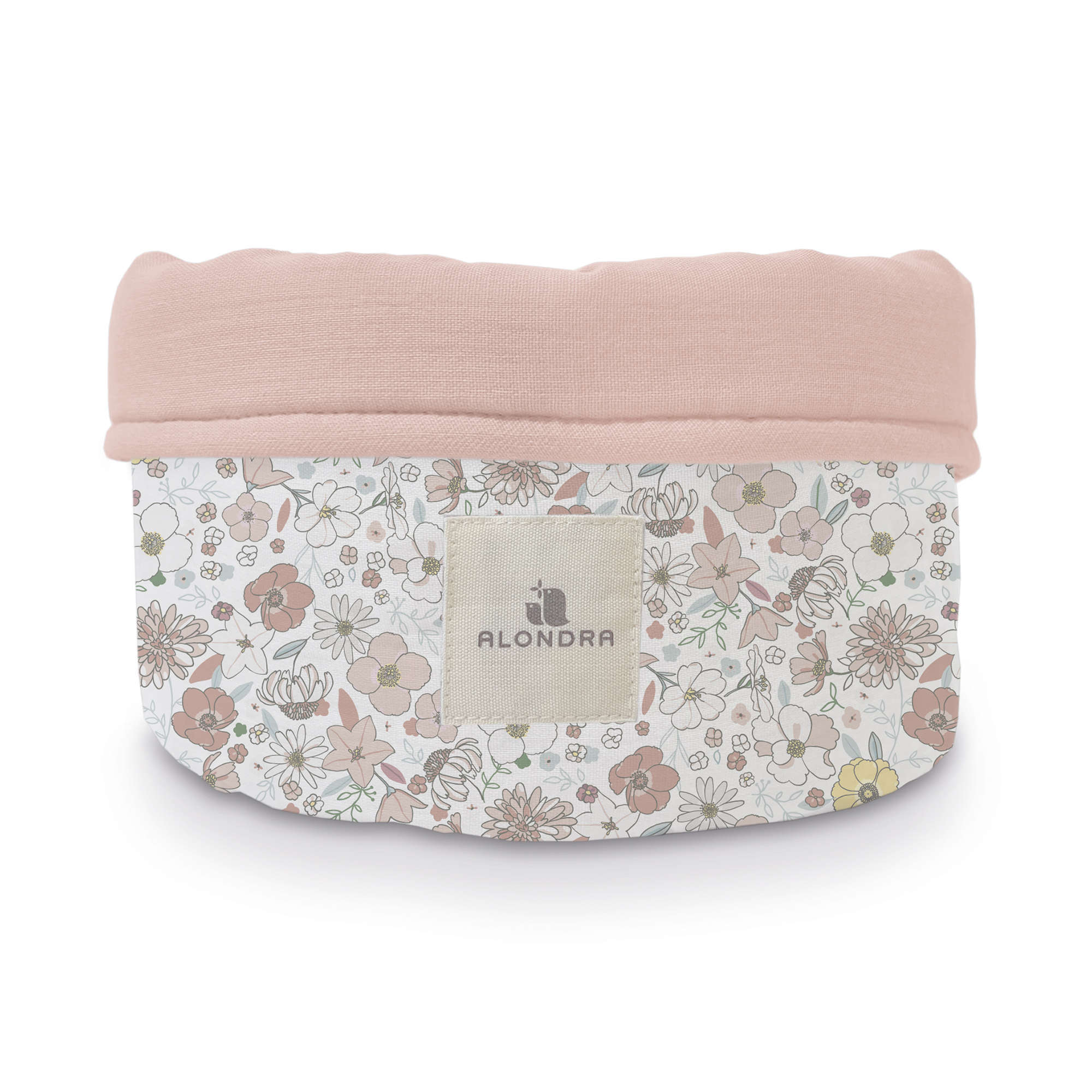 Ovaler Korb für Badeartikel Blumenmuster rosa · 614-132 Liberty