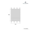Ciel de lit pour lit Montessori Homy (70x140 cm) gris · Delphin 6140NA-134