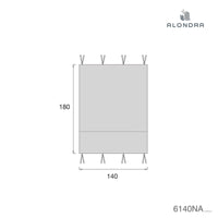 Ciel de lit pour lit Montessori Homy (70x140 cm) gris · Delphin 6140NA-134