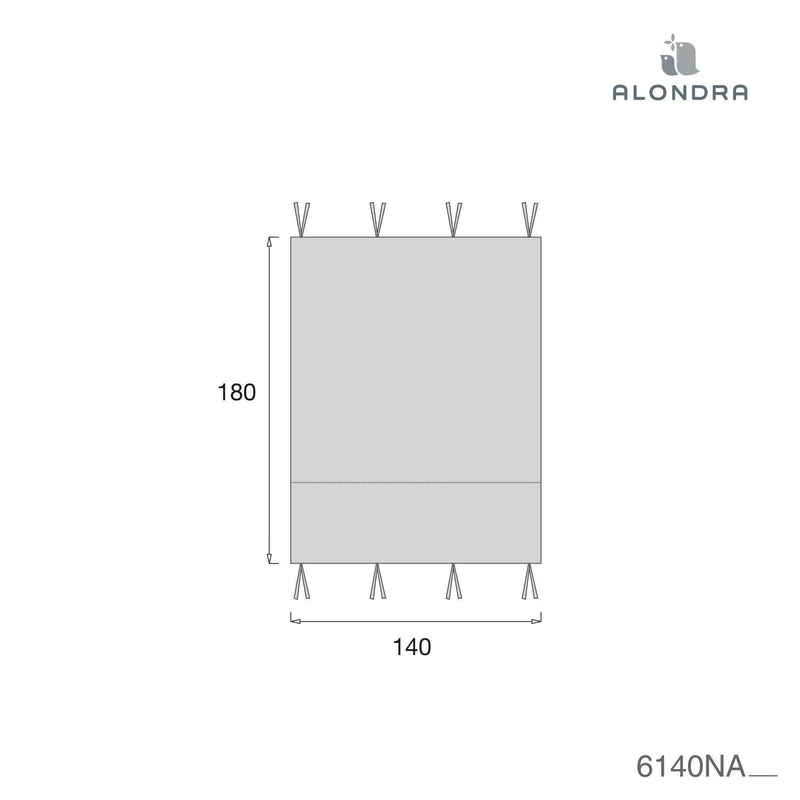 Ciel de lit pour lit Montessori Homy (70x140 cm) gris · Delphin 6140NA-134