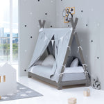Montessori baby bed 70x140cm INDY GREY CAREZZA 70x140