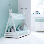 Montessori kids bed HOMY-XL 90x200cm - 055 Mint