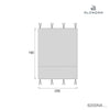 Himmel-Montessori-bett Homy XL (90x200 cm) grau · Delphin 6200NA-134