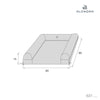 Baby changing mat 60x90 cm grey · Delphin 631-134