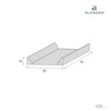 Baby changing mat 50x70 cm eucalyptus · Musgo 635-118