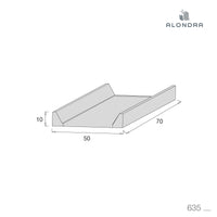 Baby changing mat 50x70 cm eucalyptus · Musgo 635-118