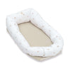 Babynest (mit Anti-Reflux-Keilkissen) beigen Blättern · Nandina 666C-116
