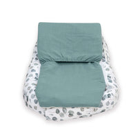 Babynest (mit Anti-Reflux-Keilkissen) Eukalyptusblättern · Musgo 666C-118