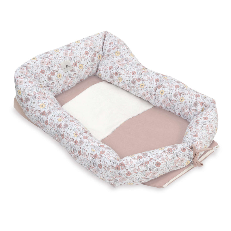 Babynest (3in1) rosa Blumen · Liberty 666-132