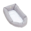 Babynest (mit Anti-Reflux-Keilkissen) grau mit Sternen · Delphin 666C-134