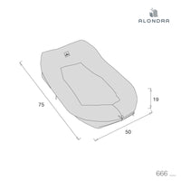 Babynest (3in1) grau · Delphin 666-134