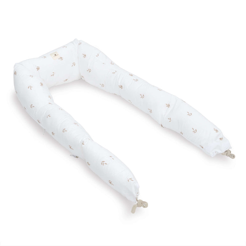Babynest (mit Anti-Reflux-Keilkissen) beigen Blättern · Nandina 666C-116