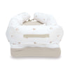 Babynest (mit Anti-Reflux-Keilkissen) beigen Blättern · Nandina 666C-116