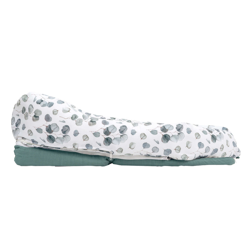 Babynest (mit Anti-Reflux-Keilkissen) Eukalyptusblättern · Musgo 666C-118