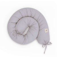 Tour de lit lit bébé en boudin (180 cm) gris · Delphin 668-134