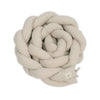 Braided crib/cot bumper (230 cm) in beige · 669-116