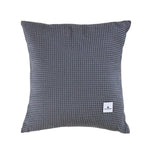 Stone grey square cushion with removable cover · 690-128M Stone grey