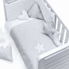 Set duvet and bumper for cot 60x120 cm light grey · 9L2N-114 Galaxy