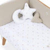 Cot bumper 60x120 cm (removable cover) beige · Nandina 607A-116
