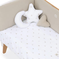 Cot bumper 60x120 cm (removable cover) beige · Nandina 607A-116