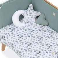Tour de lit bébé 60x120 cm (déhoussable) vert eucalyptus · Musgo 607A-118