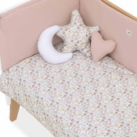 Tour de lit bébé 60x120 cm (déhoussable) rose clair · Liberty 607A-132