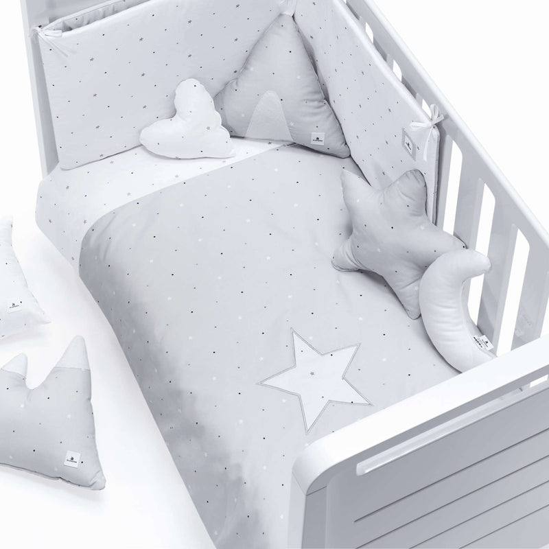 Housse de couette pour lit bébé 70 x 140 cm Alondra, pratique, moderne,  design - Le Trésor de Bébé