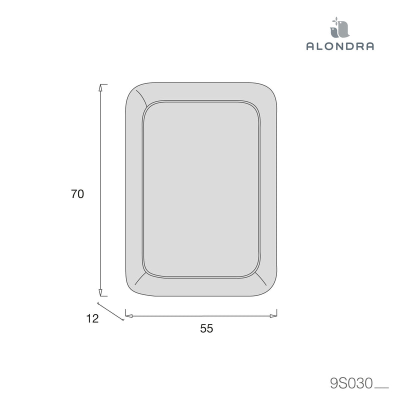 Drap-housse blanc pour matelas berceau réf. ZH55-70 (55x70 cm) · 9S030-B 