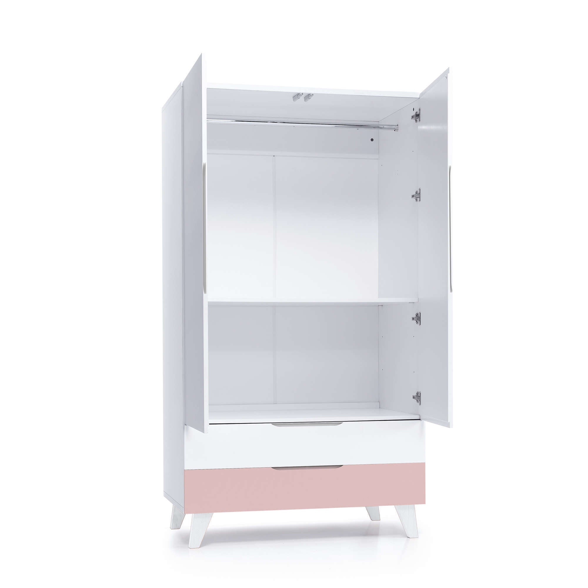 Armoire pour enfants (2 portes/2 tiroirs) laqué · Style A347