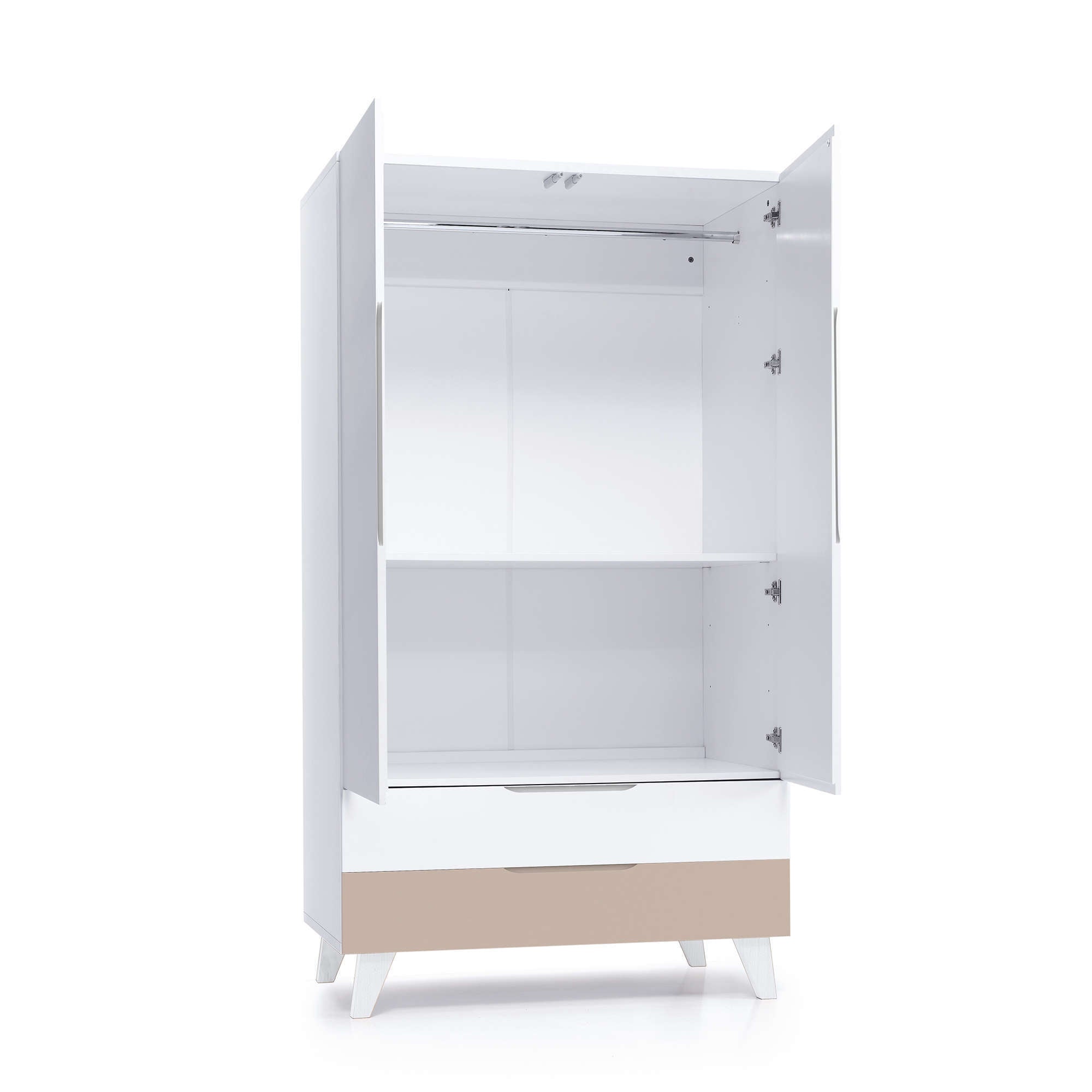 Armoire pour enfants (2 portes/2 tiroirs) laqué · Style A347