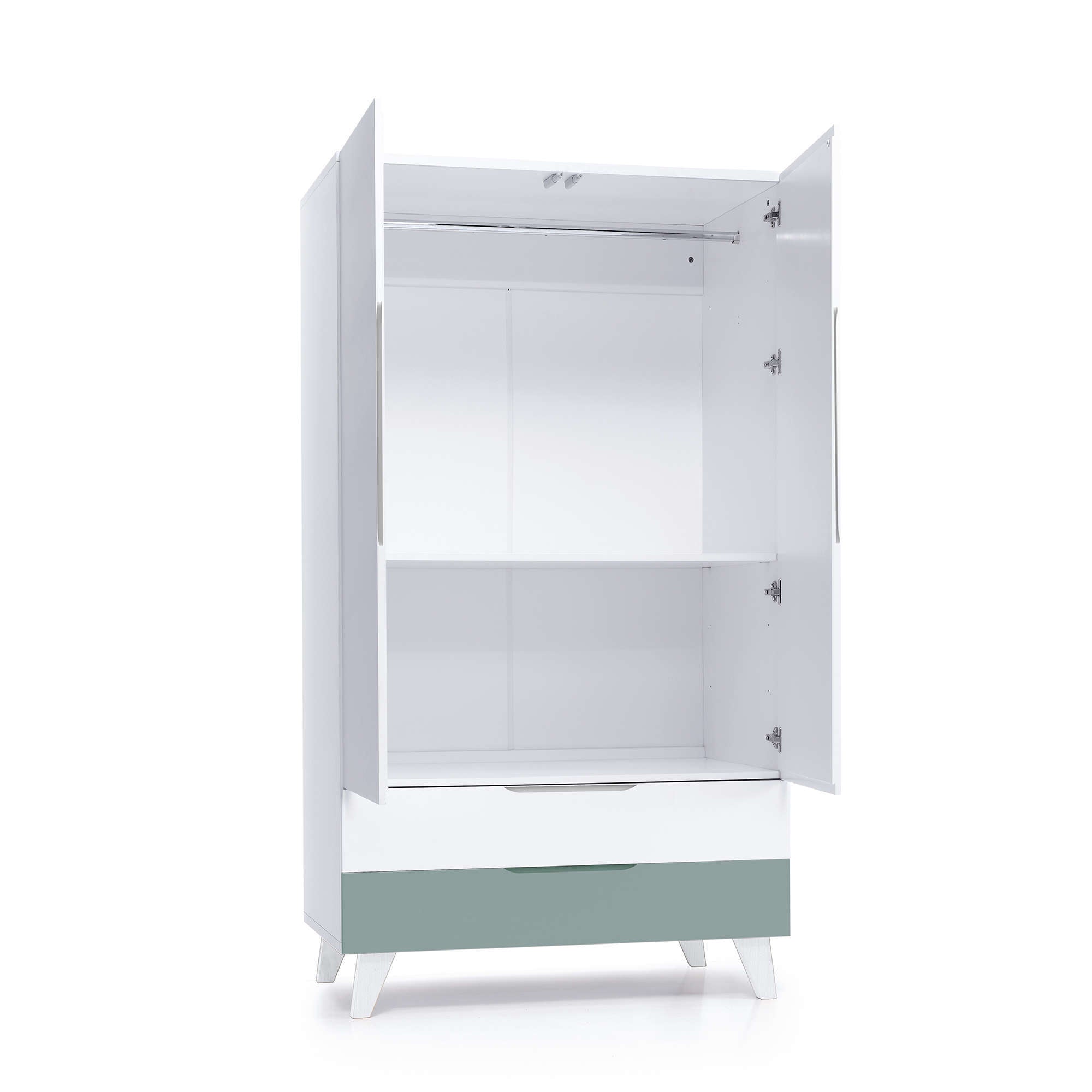 Armoire pour enfants (2 portes/2 tiroirs) laqué · Style A347