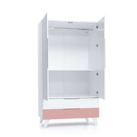 Armoire pour enfants (2 portes/2 tiroirs) laqué · Style A347