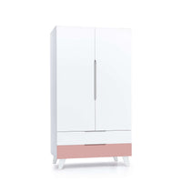 Armoire pour enfants (2 portes/2 tiroirs) laqué · Style A347